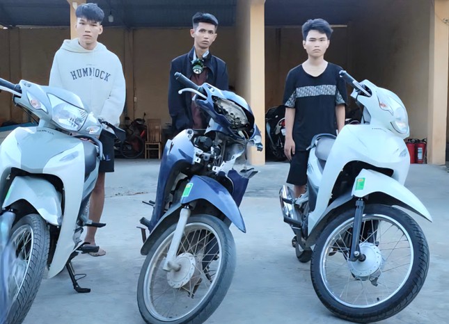 7 thanh thiếu niên sa lưới trong đường dây trộm cắp xe máy liên tỉnh ảnh 2
