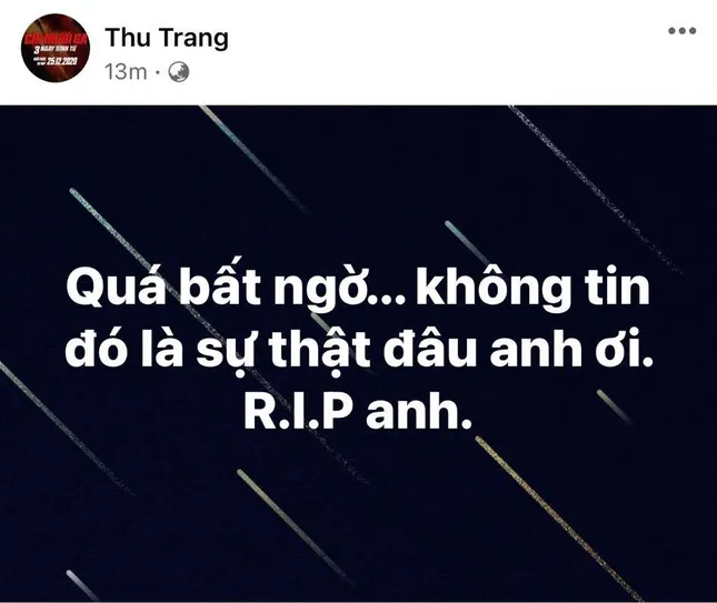 Loạt nghệ sĩ V-Biz bàng hoàng trước thông tin danh hài Chí Tài qua đời vì đột quỵ ảnh 2
