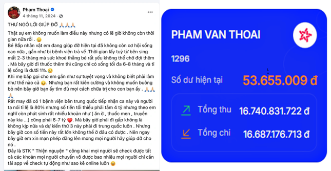 Thấy gì từ 'lùm xùm' từ thiện hơn 16 tỷ đồng của mẹ bé Bắp và Phạm Thoại? ảnh 1