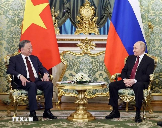 Tổng Bí thư Tô Lâm hội đàm với Tổng thống Nga Vladimir Putin ảnh 1