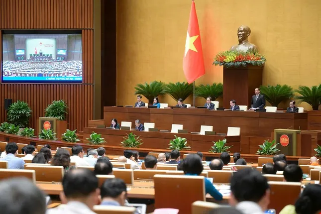 Quốc hội họp phiên bế mạc, biểu quyết thông qua nhiều nội dung quan trọng- Ảnh 1. Quốc hội họp phiên bế mạc, biểu quyết thông qua nhiều nội dung quan trọng- Ảnh 1.