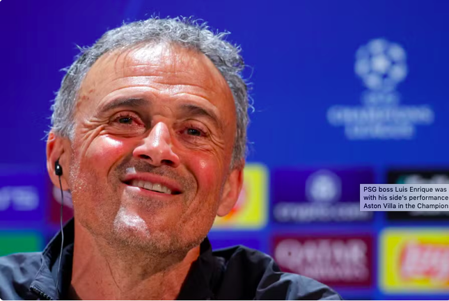 Thắng đậm Aston Villa, HLV Enrique thận trọng: 'Trận chiến của PSG vẫn còn dài' ảnh 1