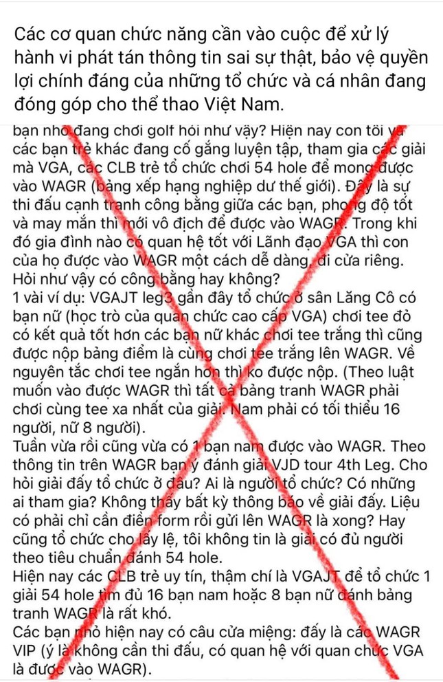 Nghi vấn golfer Việt Nam có tên trên bảng xếp hạng golf nghiệp dư thế giới theo cách thiếu trung thực ảnh 4