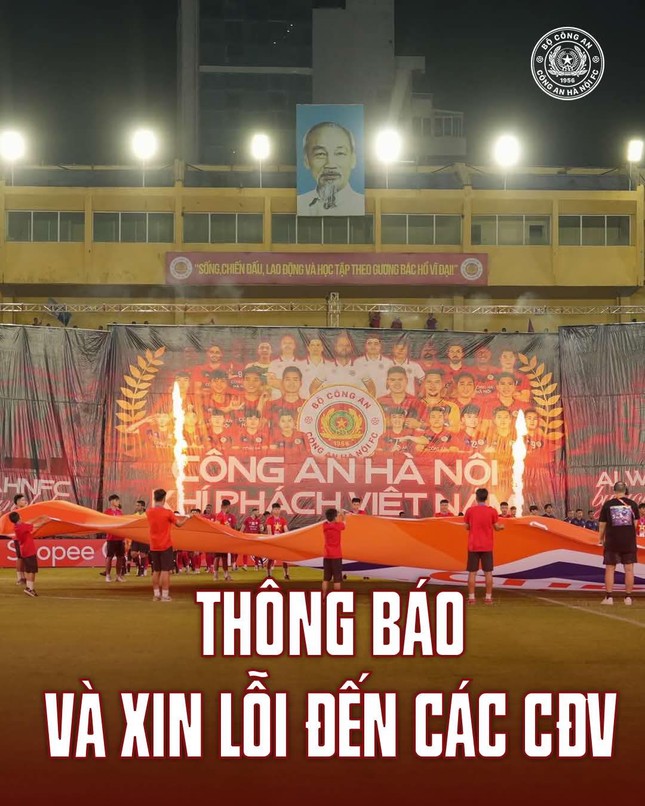 CLB Công an Hà Nội xin lỗi, hoàn tiền cho khán giả có vé nhưng không thể vào sân Hàng Đẫy ảnh 1