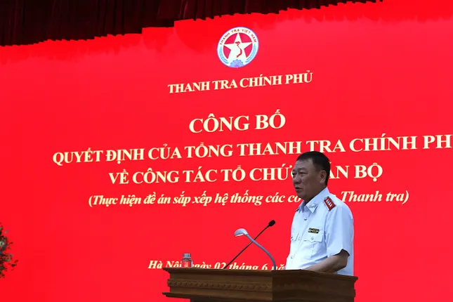 Thanh tra Chính phủ công bố quyết định bổ nhiệm cán bộ theo đề án mới ảnh 1