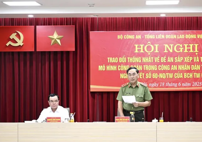 Đề xuất tổ chức hai cấp công đoàn trong Công an nhân dân ảnh 1