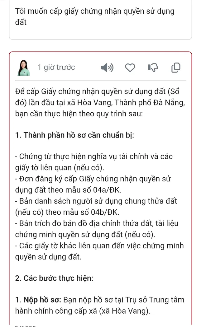 Đà Nẵng: Dùng AI hỗ trợ thủ tục hành chính chính quyền 2 cấp ảnh 1