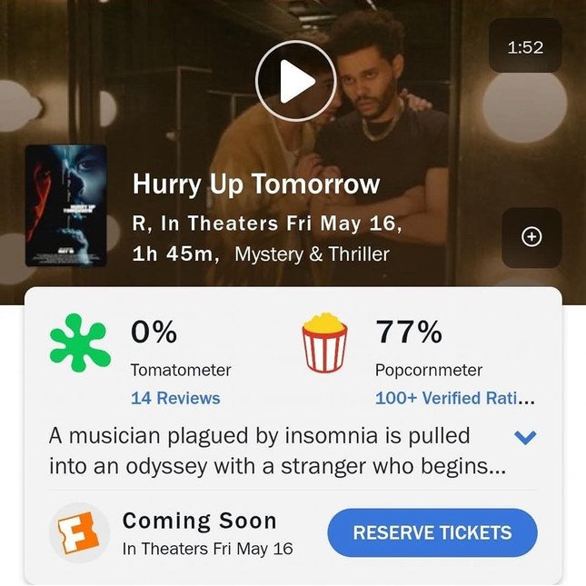 "Hurry Up Tomorrow": Bộ phim “khó nuốt” nhưng fan lại đứng về phía The Weeknd ảnh 3