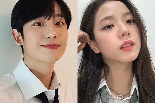 Jisoo (BLACKPINK) lộ ảnh hậu trường với trang phục thập niên 80 nhí nhảnh bên cạnh Jung Hae In ảnh 5