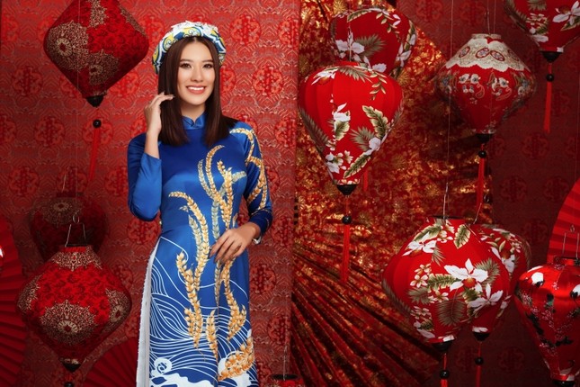 Ngắm dàn người đẹp Hoa hậu Hoàn vũ khoe sắc rạng ngời trong bộ ảnh Tết Tân Sửu ảnh 4