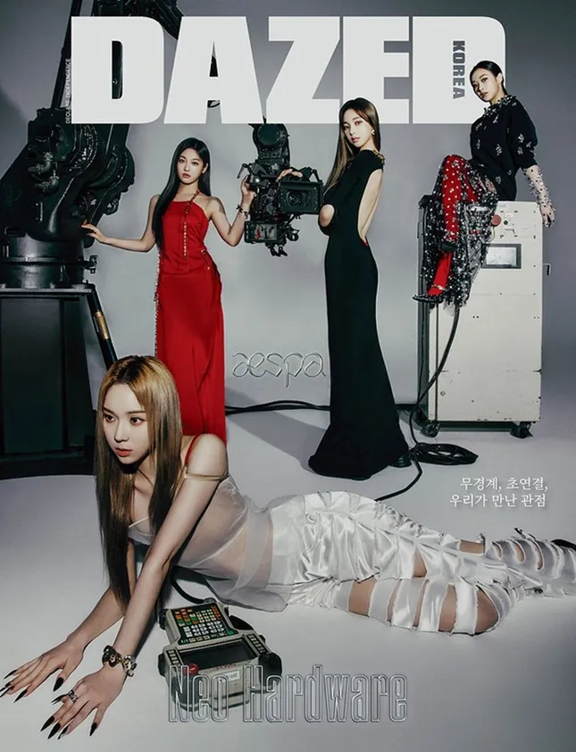 aespa tung bộ ảnh từng thành viên trên DAZED Hàn, netizen “cạn lời” vì các cô gái toàn mặc lại đồ của nhau ảnh 3
