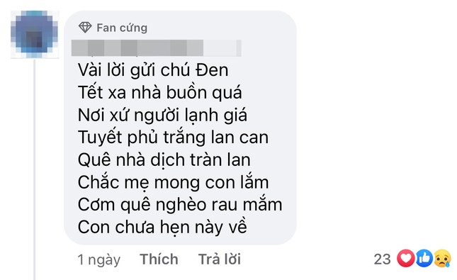 Đen Vâu làm thơ gửi mẹ, các “đồng âm” liền trổ tài đối đáp gửi bao tình thương về cho gia đình ảnh 5