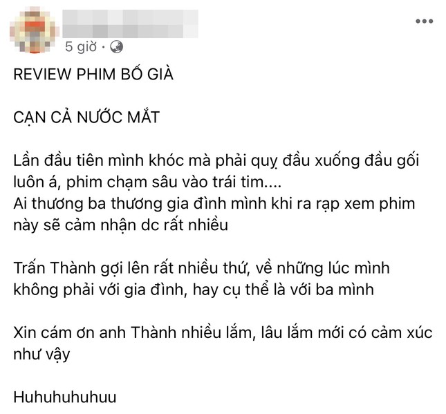 Phim “Bố Già”: Đậm chất đời, tình người khiến không ít khán giả “khóc cạn nước mắt“ ảnh 4