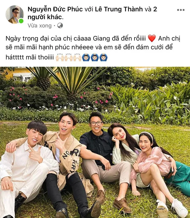 Loạt sao Việt chúc phúc Hương Giang: Đức Phúc hứa hát đám cưới, “Hân Tuesday” gửi lời mừng ảnh 2