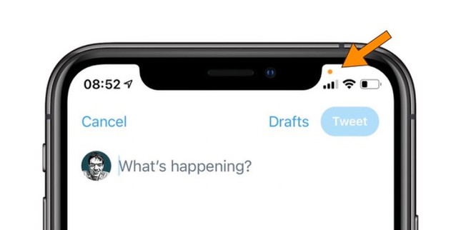 Chấm tròn cam và xanh xuất hiện trên iPhone sau khi cập nhật iOS 14 có ý nghĩa gì? ảnh 1