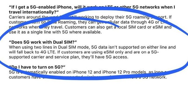 Các “tín đồ Apple” lưu ý: iPhone 12 lắp 2 SIM có thể không sử dụng được mạng 5G ảnh 2