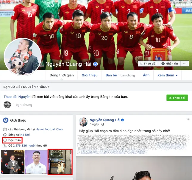 Quang Hải lặng lẽ đặt trạng thái “Độc thân” nhưng vẫn để ảnh chụp cùng Huỳnh Anh? ảnh 2