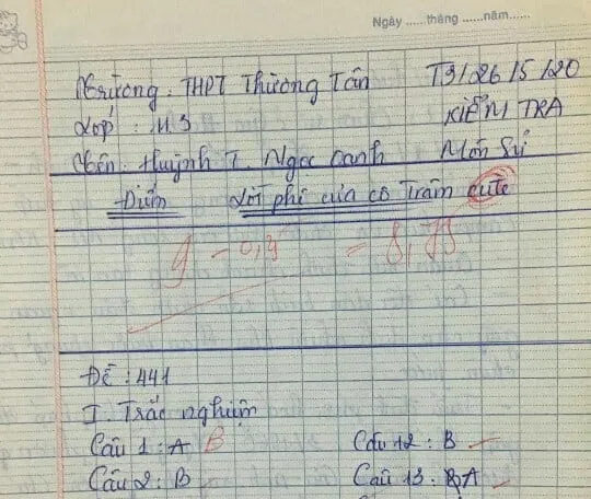 Học trò công khai “nịnh” cô giáo trong bài kiểm tra, ai ngờ nhận về câu trả lời cực “phũ“ ảnh 3