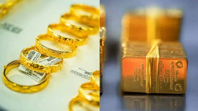 Giá vàng nhẫn tăng mạnh, SJC giảm đột ngột ảnh 1