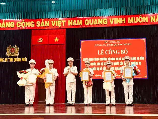 Quảng Ngãi có bao nhiêu phó Giám đốc Công an tỉnh sau sáp nhập? ảnh 1