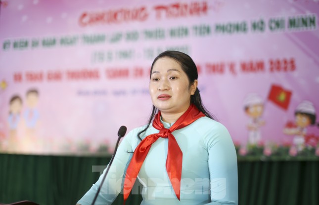 Bình Định trao giải thưởng &apos;Cánh én hồng&apos; cho giáo viên Tổng phụ trách Đội tiêu biểu ảnh 1