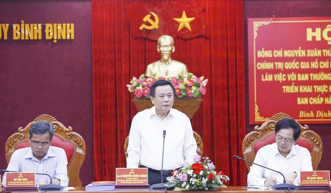 Đoàn công tác Trung ương làm việc với lãnh đạo tỉnh Bình Định và Gia Lai ảnh 1