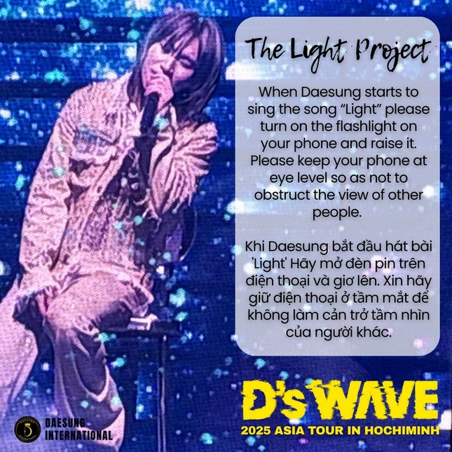 Fan rủ nhau thực hiện project “encore” cuối concert của Daesung ảnh 6