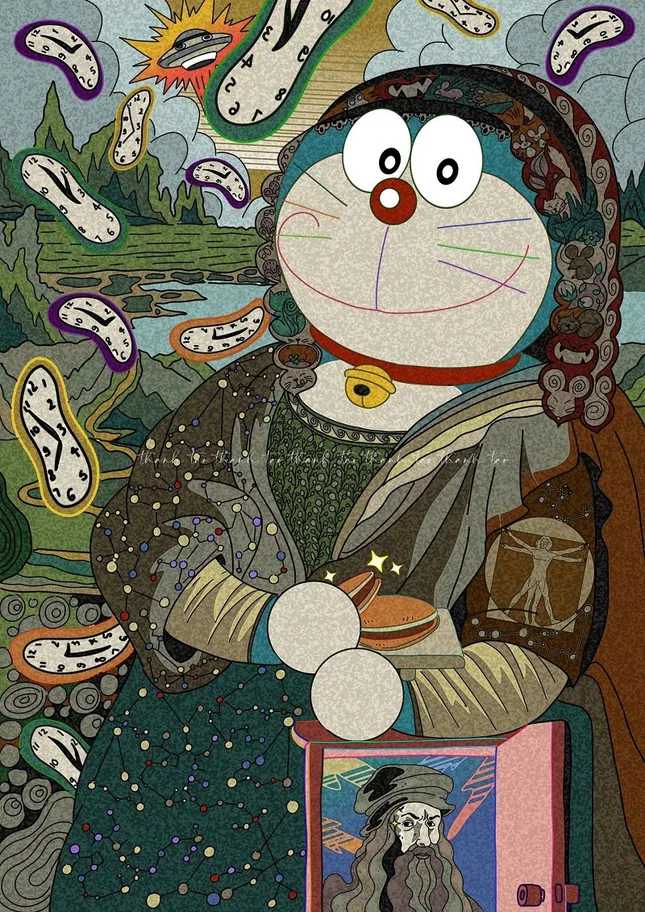 Cùng Doraemon bước vào thế giới trong tranh qua triển lãm Phái Sinh - Tái Sinh ảnh 5
