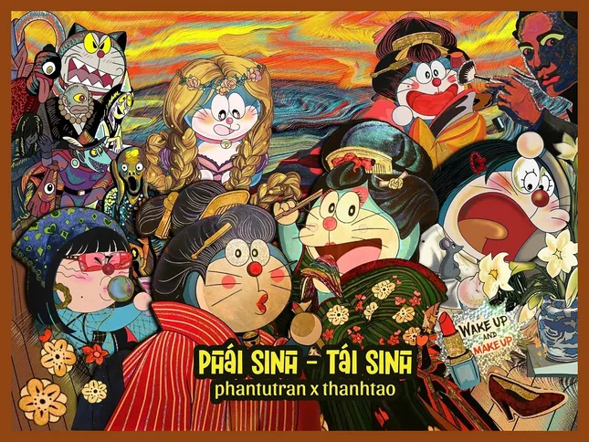 Cùng Doraemon bước vào thế giới trong tranh qua triển lãm Phái Sinh - Tái Sinh ảnh 1