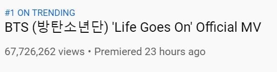 BTS comeback 24h đầu tiên: “Life Goes On” và “Dynamite” lâm vào cảnh “huynh đệ tương tàn“ ảnh 2