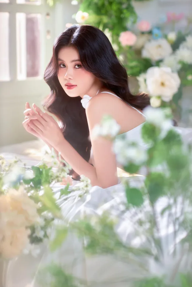 Bên cạnh giọng hát ngọt ngào, cô gái này còn là “mỹ nhân mặt mộc” ở Hoa hậu Việt Nam 2024 ảnh 10