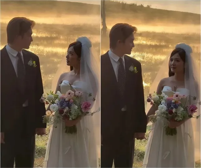 Đình Tú, Ngọc Huyền lộ video chụp ảnh cưới, bối cảnh là gì mà khán giả đoán mãi không ra? ảnh 2