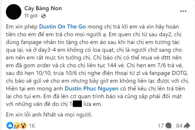 Lùm xùm vé concert ATVNCG D-5, D-6: Một fanpage cầu cứu, “anh tài” Duy Nhất và MC Dustin bị nhắc tên ảnh 1