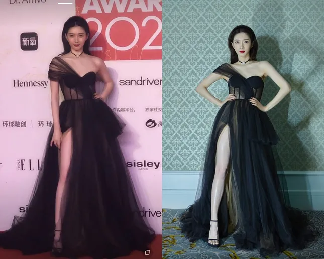 Soi nhan sắc thật mỹ nhân C-Biz trong đêm hội Elle: Triệu Lộ Tư lép vế trước đàn chị ảnh 4