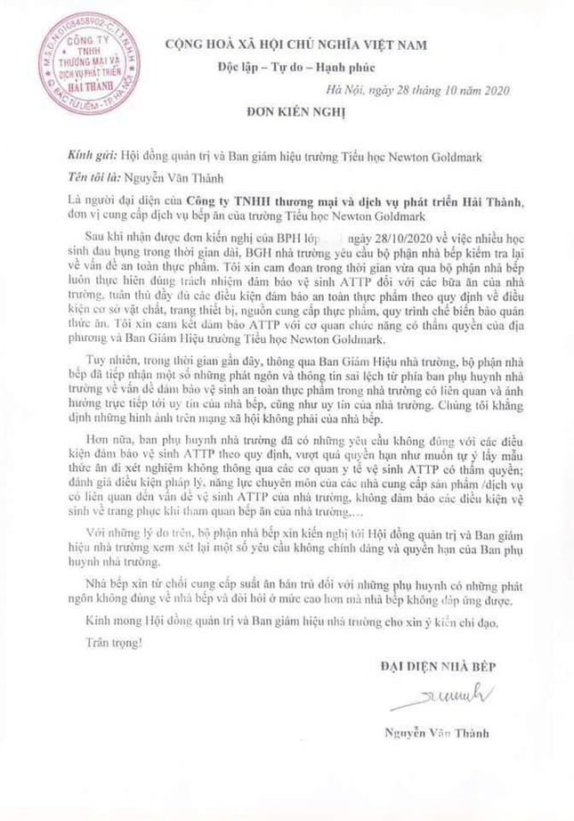 39 học sinh Newton bị “cắt cơm” bán trú vì phụ huynh “phát ngôn không đúng“? ảnh 2