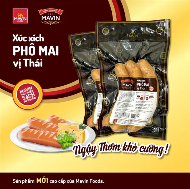 Bùng nổ vị giác với xúc xích phô mai vị Thái - siêu phẩm mới từ Mavin Foods ảnh 1