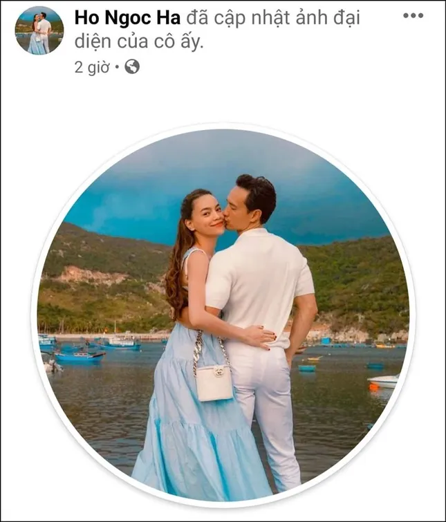 Hồ Ngọc Hà lần đầu tiên đổi ảnh đại diện chụp cùng Kim Lý dù đã bên nhau 3 năm ảnh 1