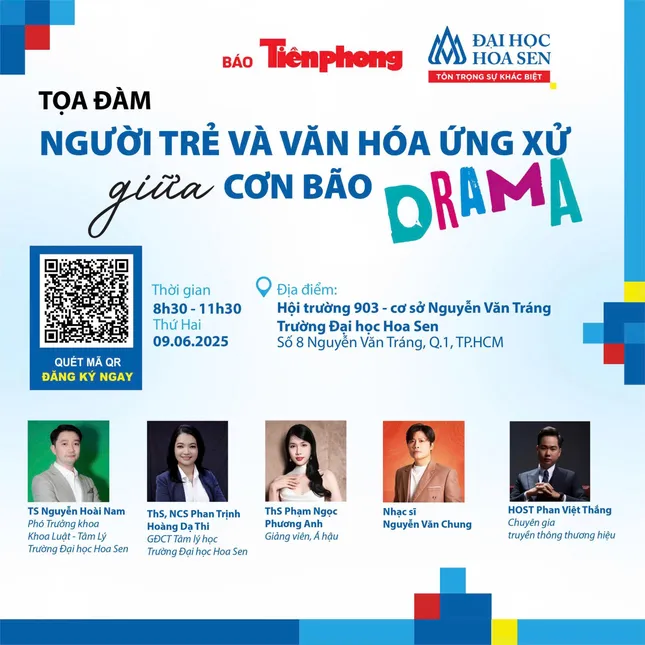 Báo Tiền Phong tổ chức tọa đàm &apos;Người trẻ và văn hóa ứng xử giữa cơn bão drama&apos; ảnh 1