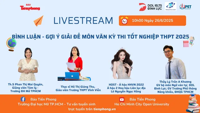 Báo Tiền Phong livestream giải đề thi tốt nghiệp THPT 2025 ảnh 1
