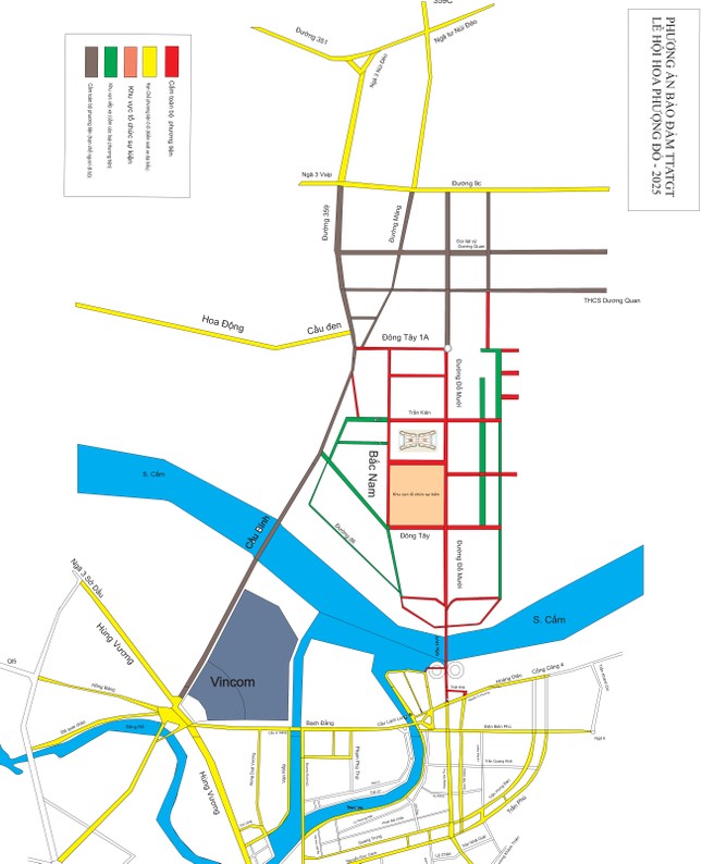 Hải Phòng cấm nhiều tuyến đường để tổ chức Lễ hội Hoa Phượng Đỏ 2025 ảnh 1