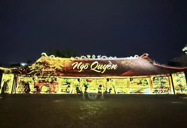 Trình diễn 3D Mapping kể về cuộc đời, chiến công của Đức vương Ngô Quyền ảnh 1