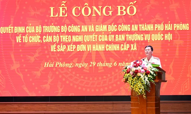 Công bố bộ máy mới của Công an Hải Phòng sau hợp nhất ảnh 3