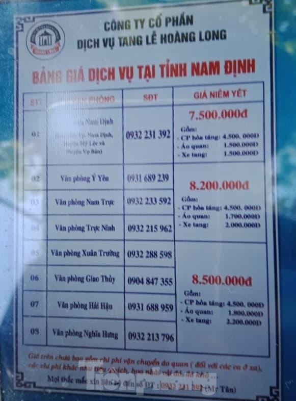 Nam Định: Đài hoá thân bị \'tố\' ép cơ sở tang lễ thuê xe, mua quan tài giá cao ảnh 5