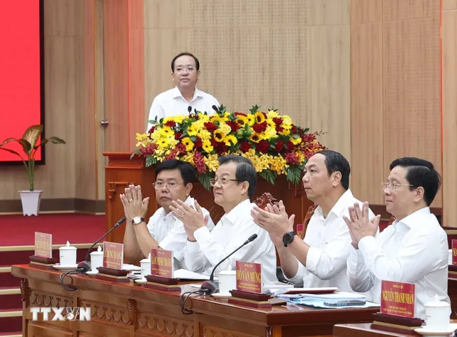 Tổng Bí thư Tô Lâm: Hợp nhất Kiên Giang và An Giang mở ra cơ hội tái cấu trúc hệ thống hạ tầng vùng ảnh 2