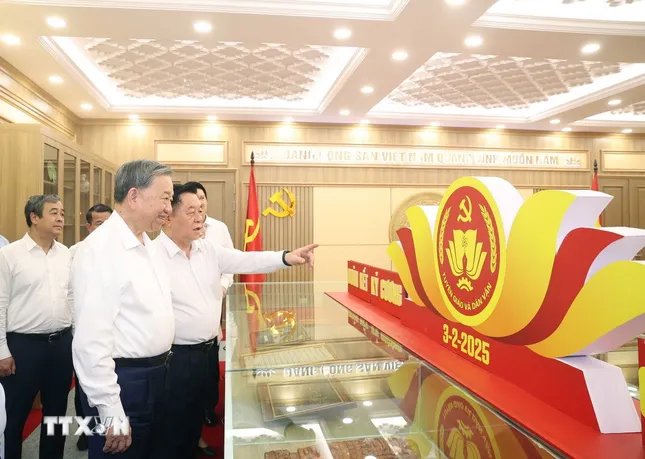 Tổng Bí thư Tô Lâm làm việc với Ban Tuyên giáo và Dân vận Trung ương ảnh 1