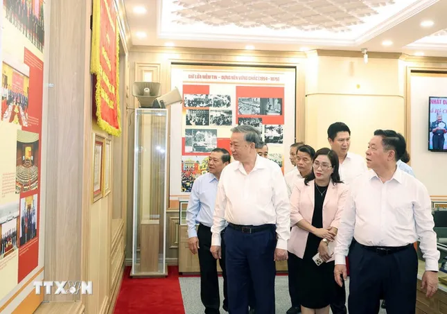 Tổng Bí thư Tô Lâm làm việc với Ban Tuyên giáo và Dân vận Trung ương ảnh 3