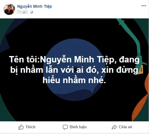 Diễn viên Minh Tiệp bức xúc vì bị nhầm với BTV dính scandal đánh em vợ ảnh 1