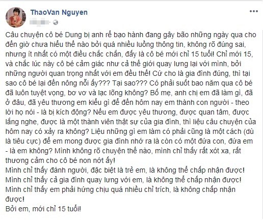 'Tâm thư' của MC Thảo Vân về nữ sinh tố MC Minh Tiệp bạo hành ảnh 1