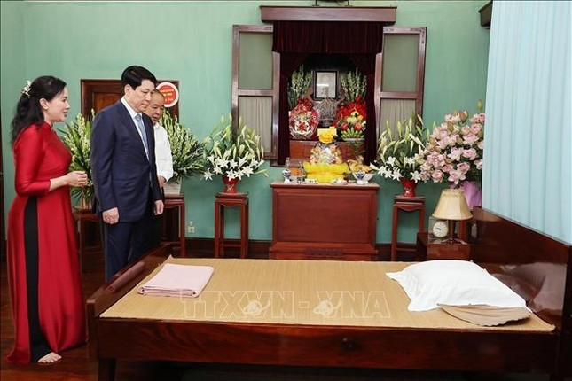 Chủ tịch nước Lương Cường thăm Khu di tích Chủ tịch Hồ Chí Minh ảnh 4