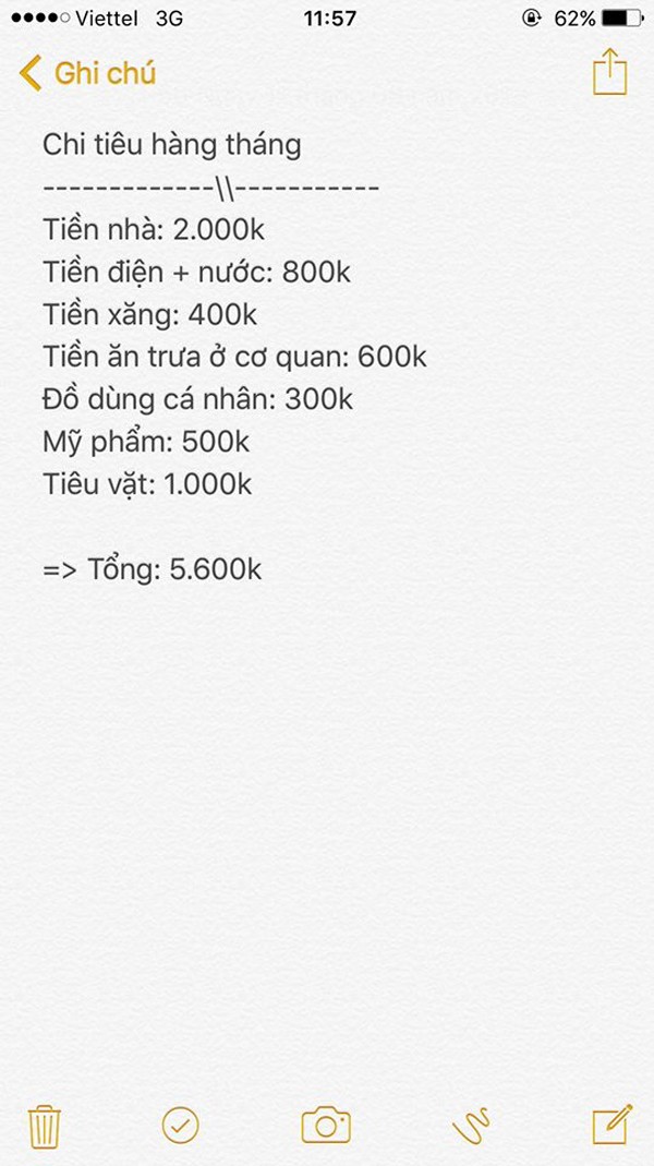 Nữ sinh Đại học gây tranh cãi với bảng chi tiêu cá nhân trung bình 5 triệu/ tháng ảnh 3